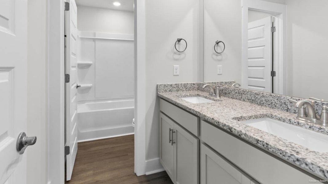 Furnished interior view inside a new home in The Haven at Indigo Preserve, Leland (Image 16).