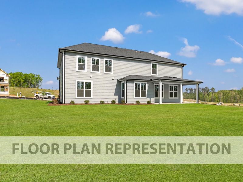 Back Exterior Floorplan Representation Photo | The Ashworth VI Back Exterior Floorplan Representation Photo | The Ashworth VI