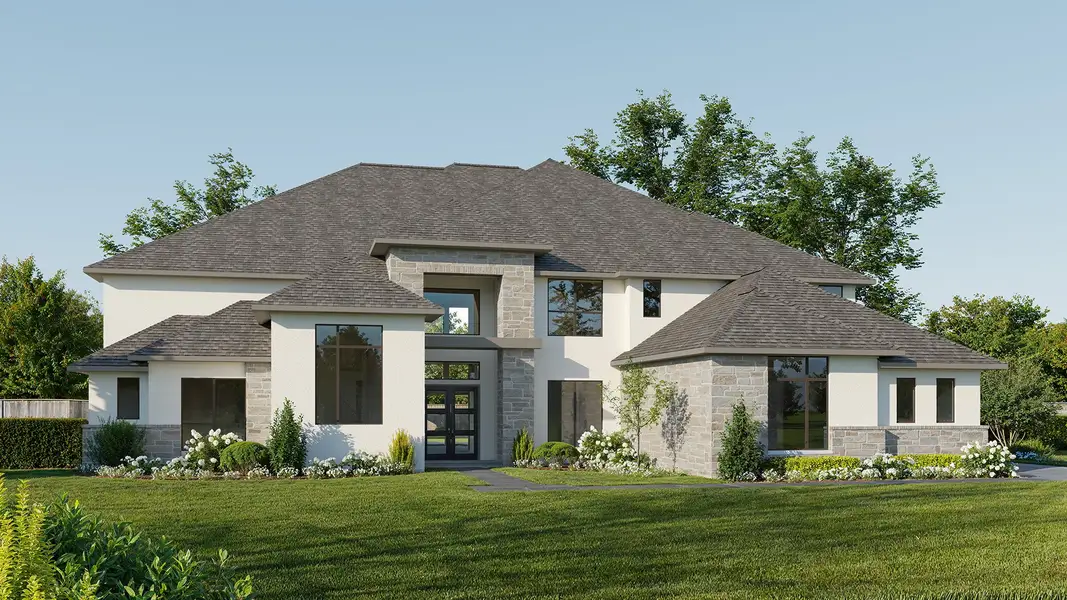 Representative exterior photo of a completed home built from the 6321A by Perry Homes in Thornebrook, Bulverde, TX (Image 3).