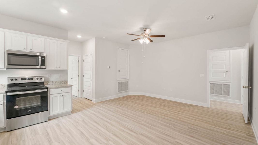Furnished interior view inside a new home in Windmark Beach, Port Saint Joe (Image 6). Furnished interior view inside a new home in Windmark Beach, Port Saint Joe (Image 6).