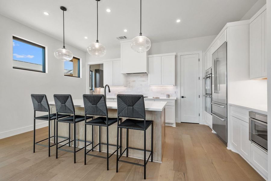 Furnished interior view inside a new home in Lakecliff on Lake Travis, Spicewood (Image 9).