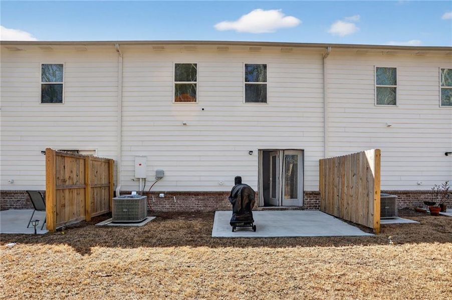 Exterior details and patio area of a home in , Buford (Image 4).