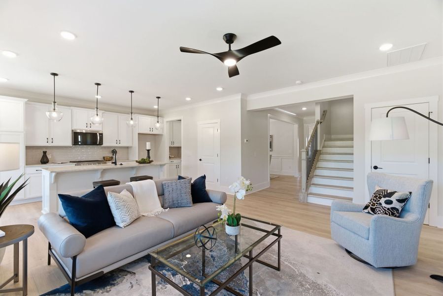 Furnished interior view inside a new home in Parc Northwest, Elon (Image 11). Furnished interior view inside a new home in Parc Northwest, Elon (Image 11).
