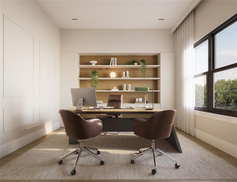 Furnished interior view inside a new home in The Grove, Oakland (Image 6).