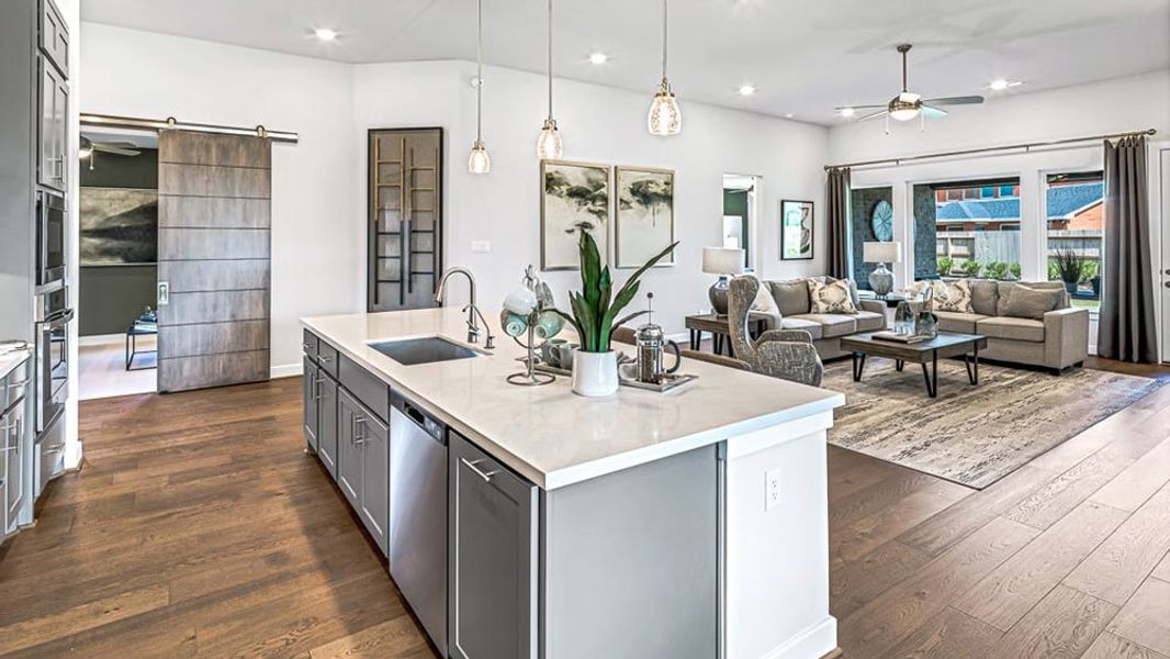 Furnished interior view inside a new home in Avalon at Cypress, Cypress (Image 6).