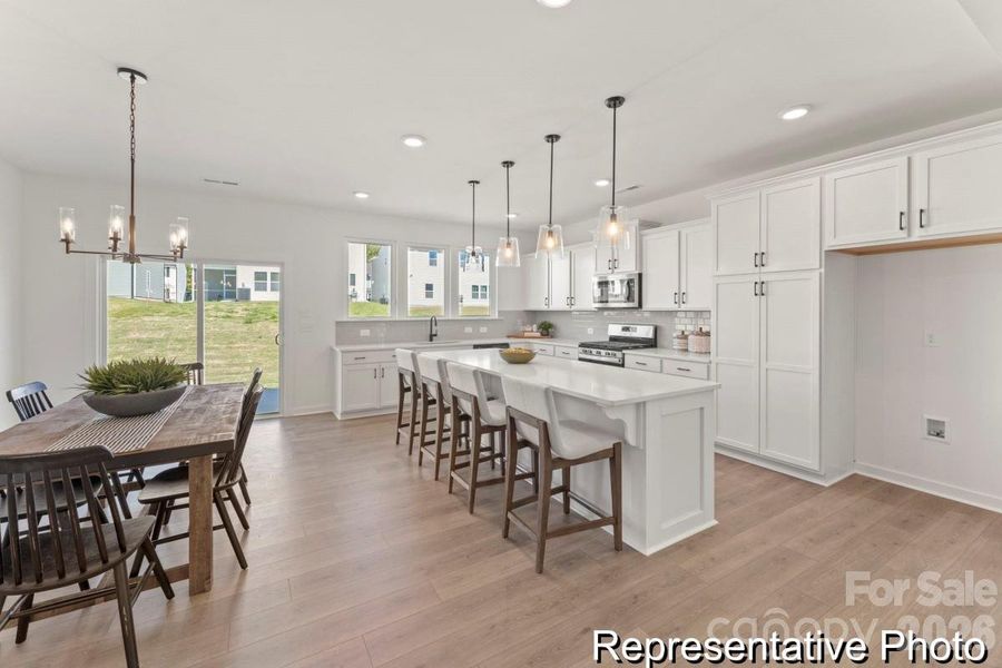 Furnished interior view inside a new home in , Wingate (Image 15).