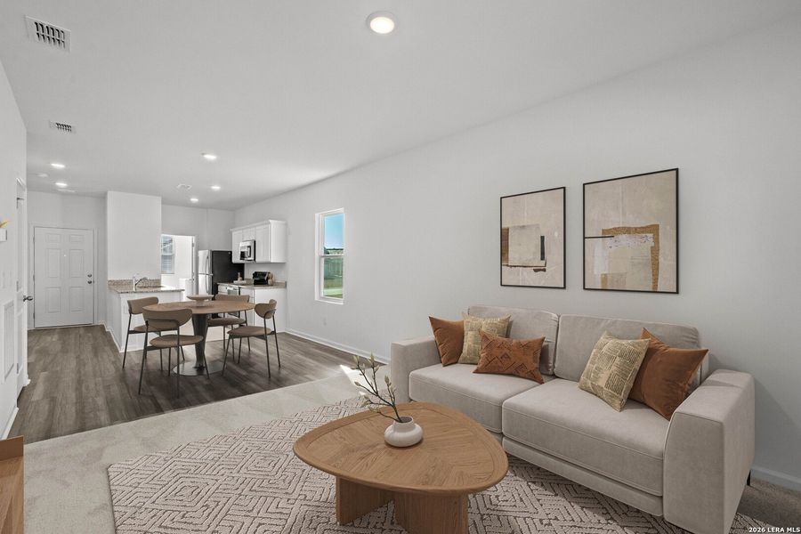 Furnished interior view inside a new home in Sutton Farms, San Antonio (Image 24).