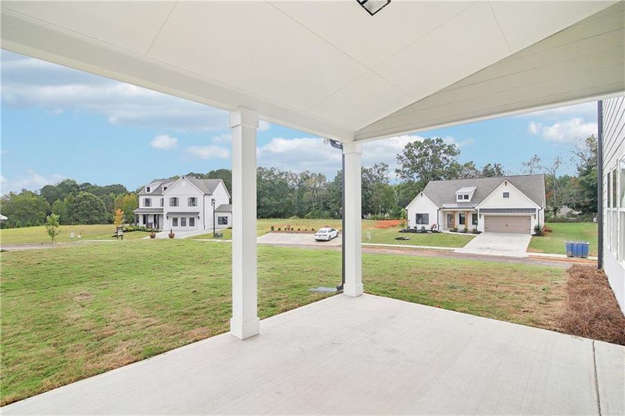 Exterior details and patio area of a home in Summerlin, Winder (Image 3).