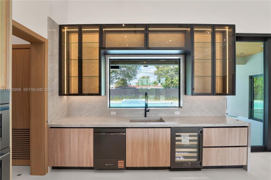 Furnished interior view inside a new home in , Miami (Image 11).