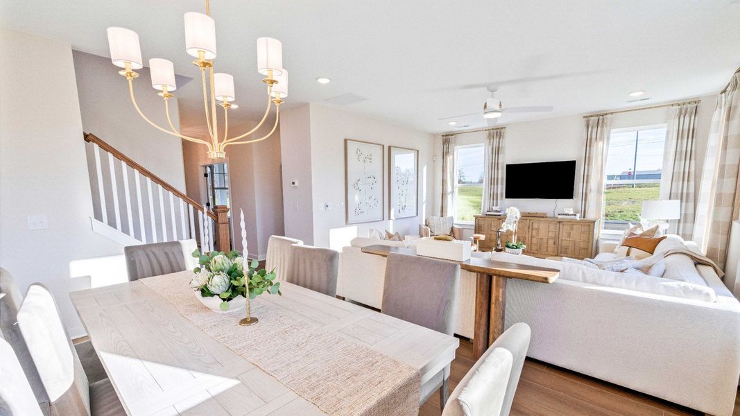 Representative furnished interior of a home built from the Bedford by DRB Homes in Riley Farms, Rockvale (Image 11).