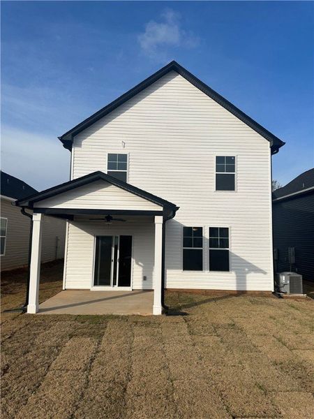 Exterior details and patio area of a home in Brownstone Park, Easley (Image 2).