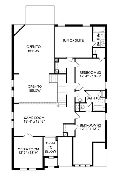 2D floor plan layout of this home in Timberbrook, Justin, TX (Image 6). 2D floor plan layout of this home in Timberbrook, Justin, TX (Image 6).