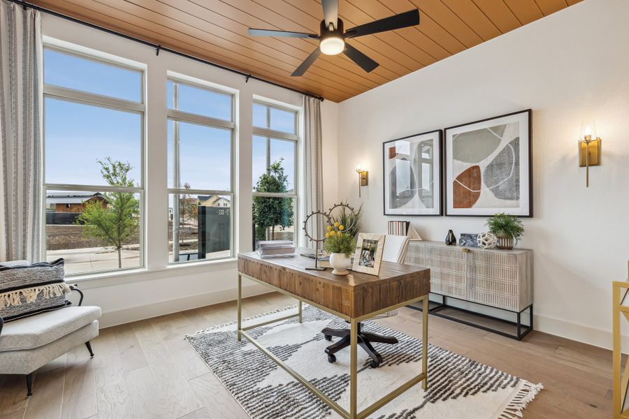 Furnished interior view inside a new home in The Retreat at Harvest, Argyle (Image 7).