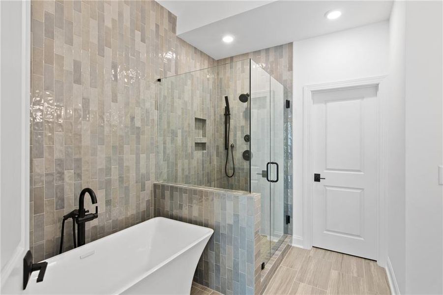 Furnished interior view inside a new home in Waterside Townhomes, Peachtree Corners (Image 6). Furnished interior view inside a new home in Waterside Townhomes, Peachtree Corners (Image 6).