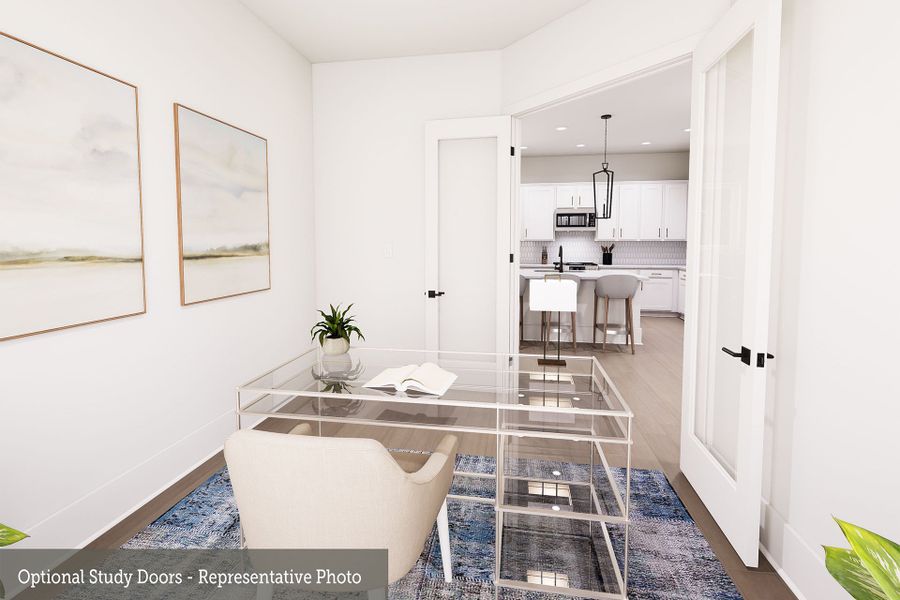 The Boerne - Study with Optional Doors The Boerne - Study with Optional Doors