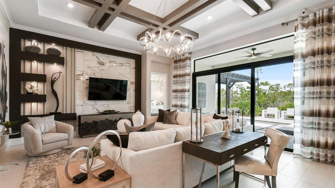 Furnished interior view inside a new home in Mosaic, Port St. Lucie (Image 38). Furnished interior view inside a new home in Mosaic, Port St. Lucie (Image 38).