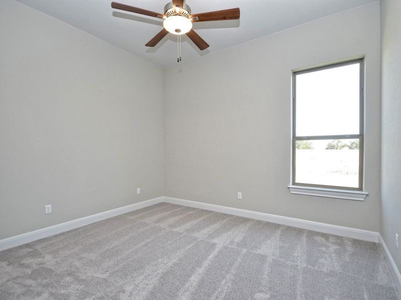 Representative unfurnished interior of a home built from the Siena III by Giddens Homes in Clearwater Ranch, Liberty Hill (Image 206).