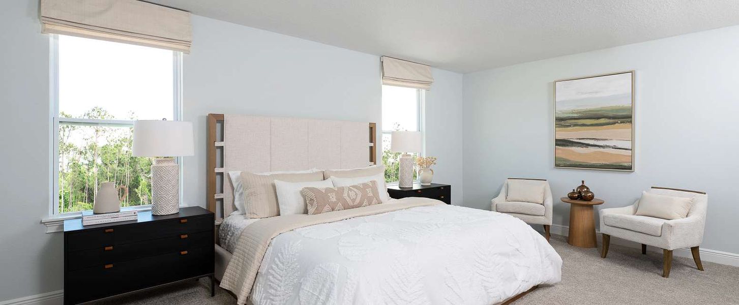 Representative furnished interior of a home built from the Duval II by Ashton Woods in Northlake Traditional, Winter Garden (Image 29).