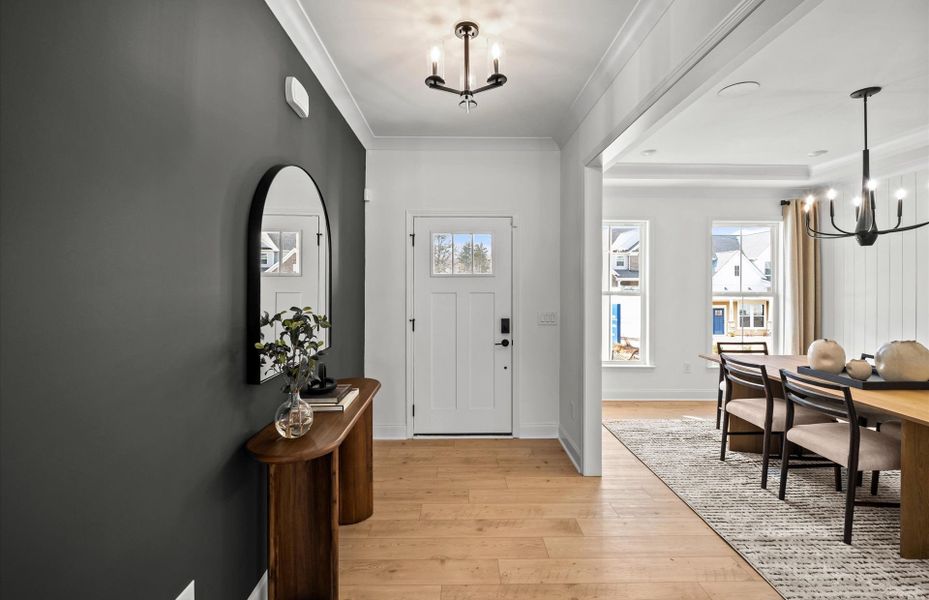 Representative furnished interior of a home built from the Continental by Pulte Homes in Elmbrook, Matthews (Image 46).