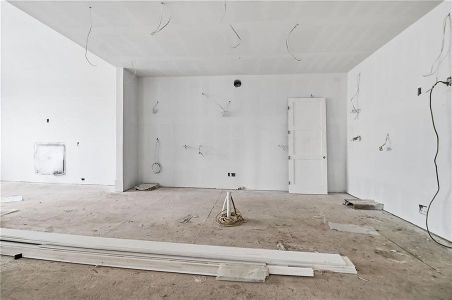 In-progress construction of a new home in , Alpharetta, GA (Image 45).