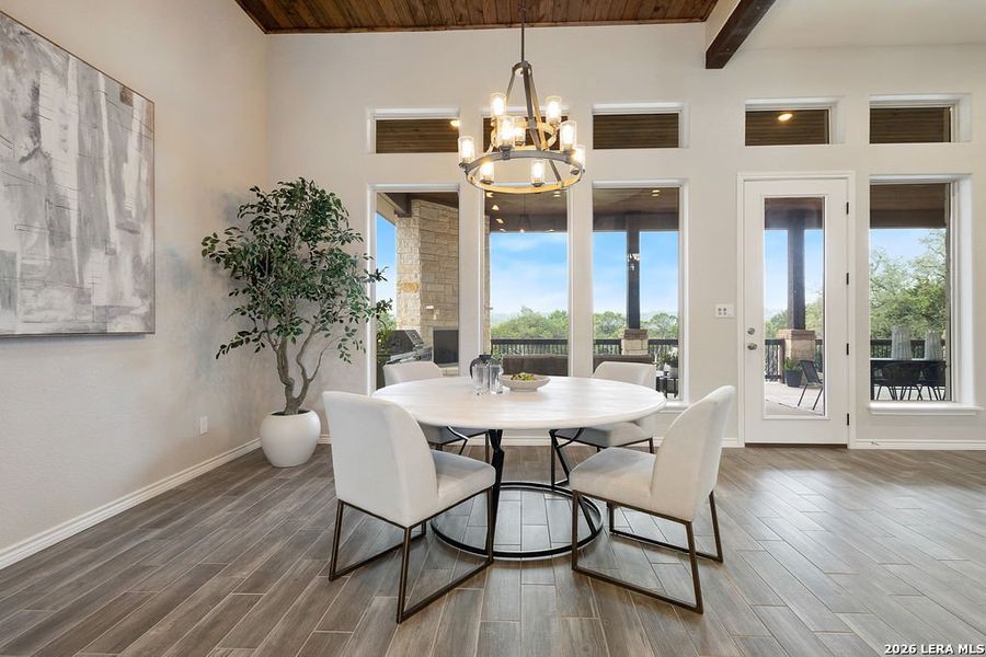 Furnished interior view inside a new home in , New Braunfels (Image 7).