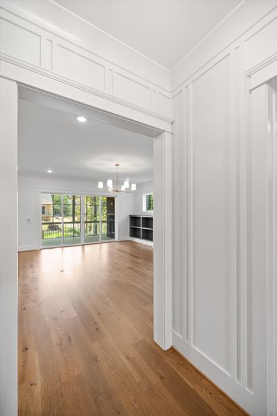 Representative unfurnished interior of a home built from the The Emerson by RobuckHomes in Stonehenge, Raleigh (Image 184).