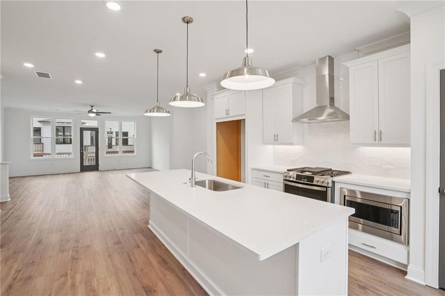 Furnished interior view inside a new home in Palisades Townhomes, Cumming (Image 3).