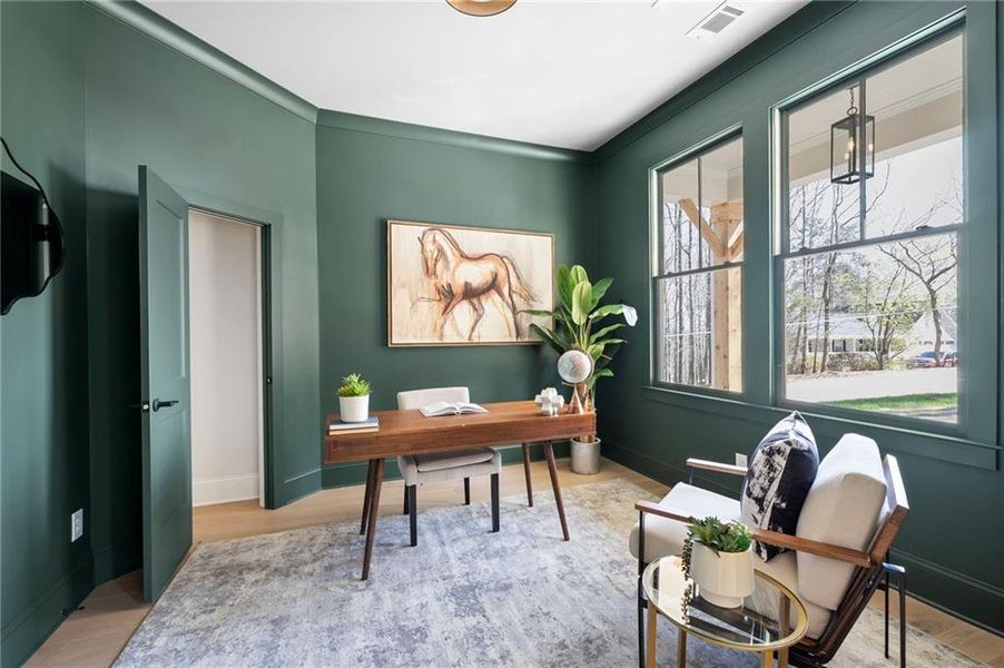 Furnished interior view inside a new home in , Cumming (Image 12).