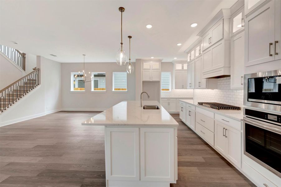 Furnished interior view inside a new home in Elyson 40', Katy (Image 14).