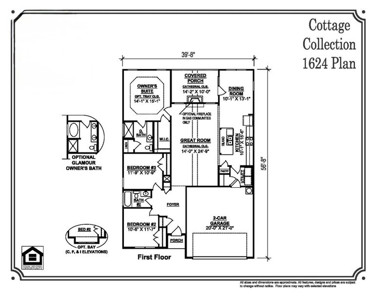 2D floor plan layout of this home in Stone Fort Meadows, Manchester, TN (Image 3).