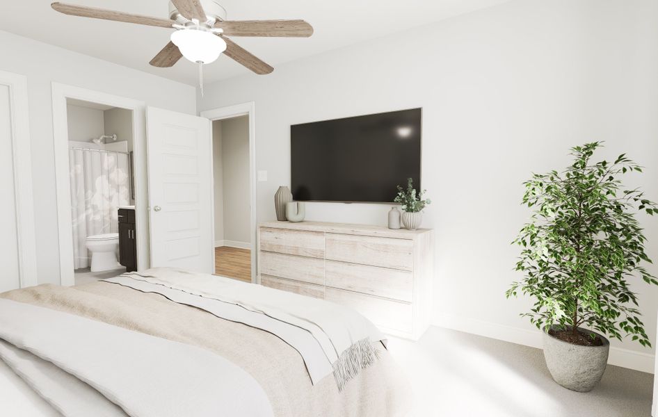 Flexible Bedroom Space in The Harrington Floor Plan