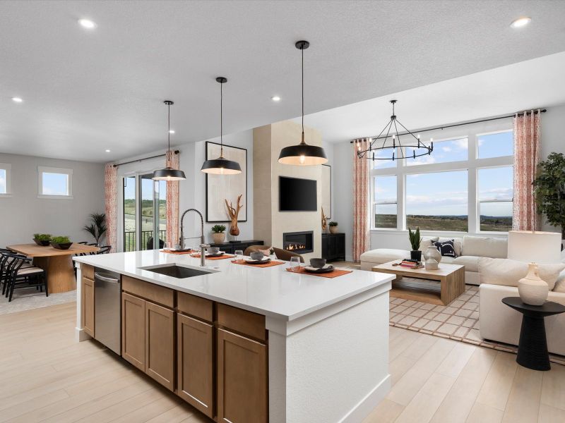 Furnished interior view inside a new home in Jackson Creek, Monument (Image 9).