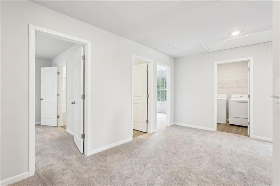 Spacious, unfurnished interior of a new home in The Hills at Cedar Creek, Winder (Image 29). Spacious, unfurnished interior of a new home in The Hills at Cedar Creek, Winder (Image 29).