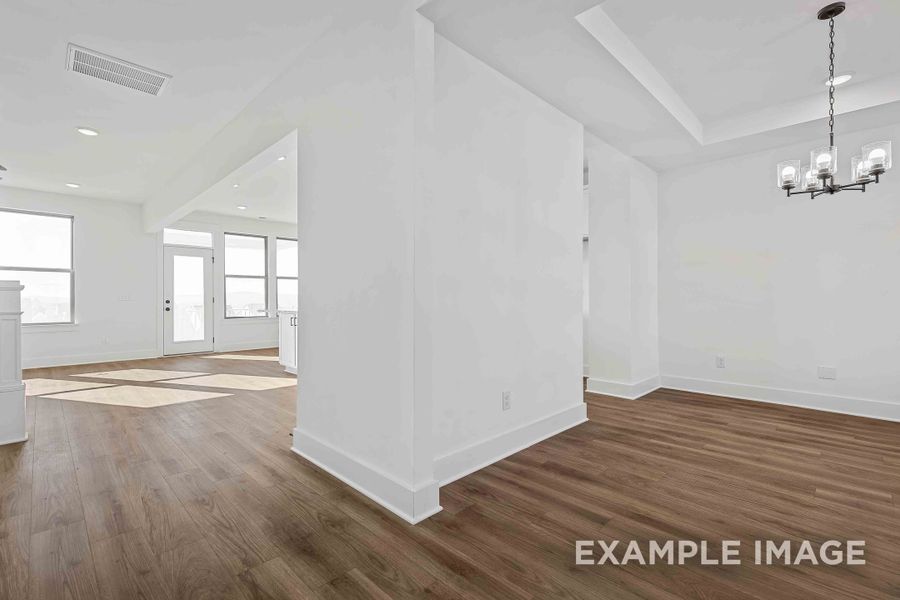 Representative unfurnished interior of a home built from the The Willow C by Davidson Homes LLC in Woods Crossing, Gallatin (Image 20).