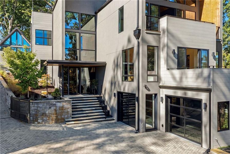 Exterior details and patio area of a home in , Atlanta (Image 41).