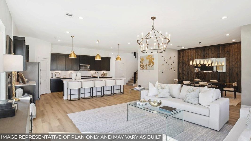 Furnished interior view inside a new home in Silverthorne, Conroe (Image 16).