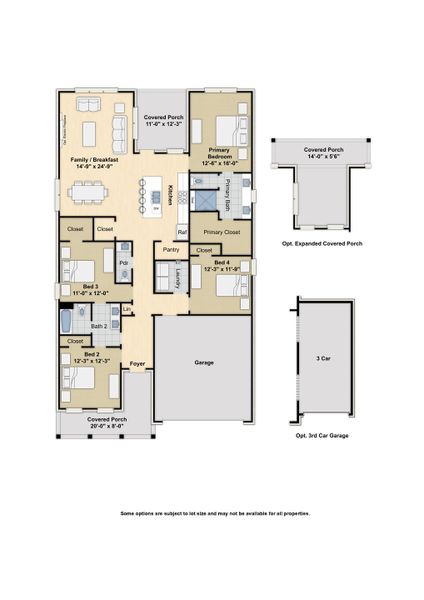 2D floor plan layout for the Spencer by Grant & Co in Amherst, Cordova, TN (Image 3).