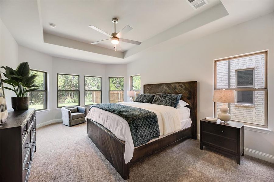 Furnished interior view inside a new home in Mercer Meadows, Royse City (Image 15).