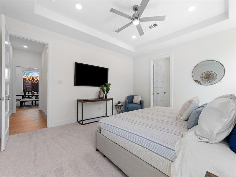 Furnished interior view inside a new home in , Dallas (Image 32).