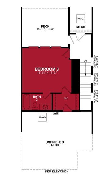 2D floor plan layout of this home in Plano Gateway, Plano, TX (Image 5).