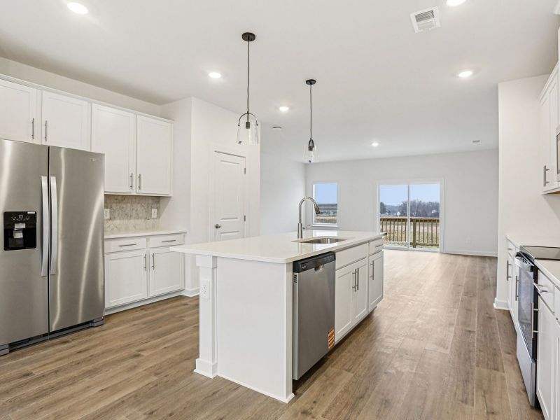 Furnished interior view inside a new home in Greystone - Highland Townhomes, Smyrna (Image 5).
