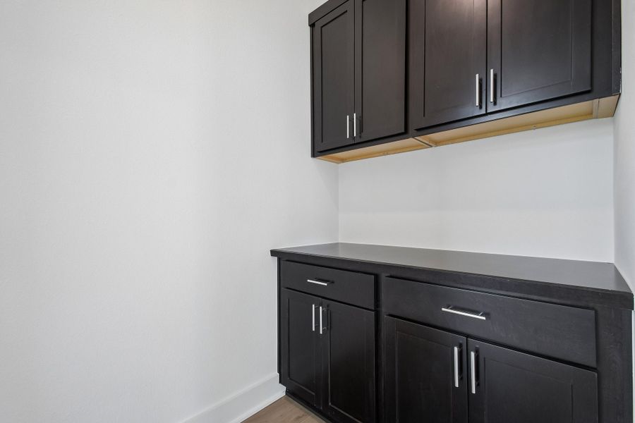 Furnished interior view inside a new home in Freedom at Anthem, Kyle (Image 10).