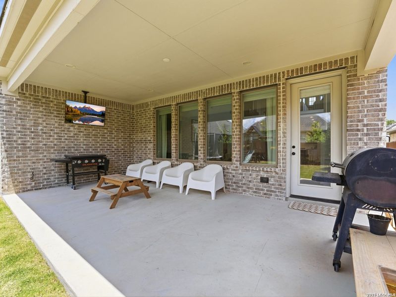 Exterior details and patio area of a home in Corley Farms, Boerne (Image 4). Exterior details and patio area of a home in Corley Farms, Boerne (Image 4).