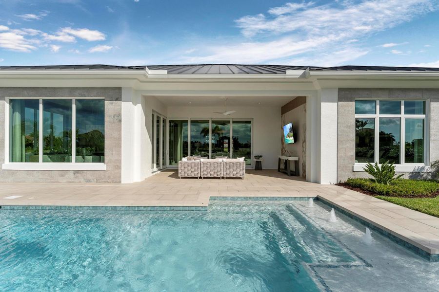 Front exterior of a new home in , Port St. Lucie, FL, highlighting curb appeal (Image 22).