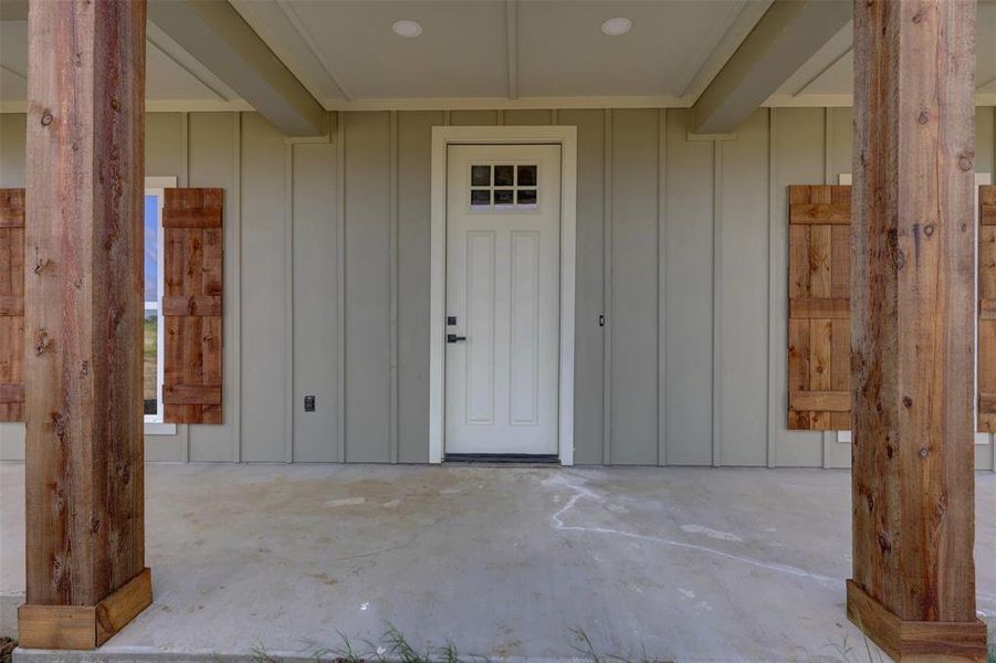 Exterior details and patio area of a home in , Whitney (Image 3).