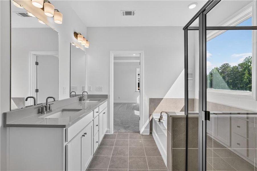 Furnished interior view inside a new home in Bailey Fence, Dacula (Image 10). Furnished interior view inside a new home in Bailey Fence, Dacula (Image 10).