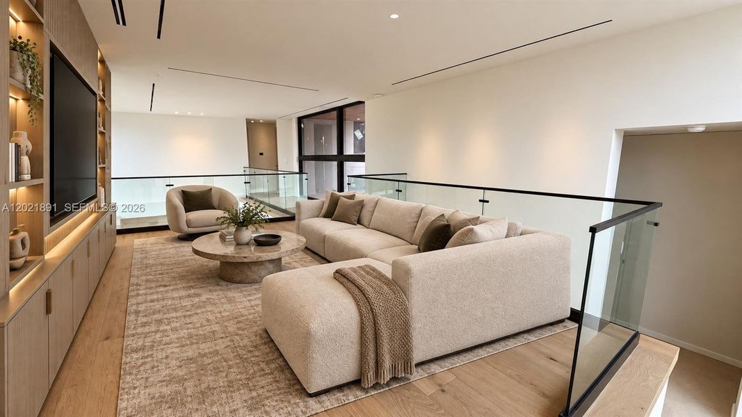 Furnished interior view inside a new home in , Key Biscayne (Image 5).