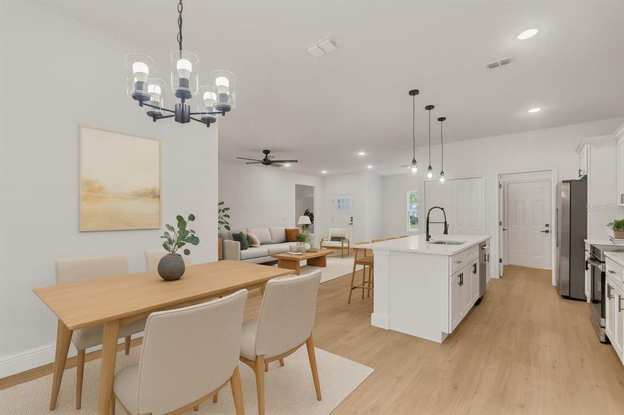 Furnished interior view inside a new home in , Ocala (Image 26).