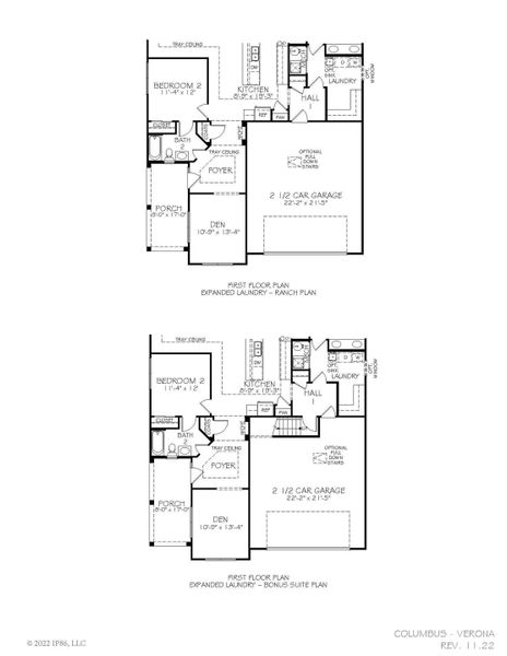 2D floor plan layout for the Verona by Epcon Communities in The Grove at Haven Hill, Lenoir City, TN (Image 17). 2D floor plan layout for the Verona by Epcon Communities in The Grove at Haven Hill, Lenoir City, TN (Image 17).