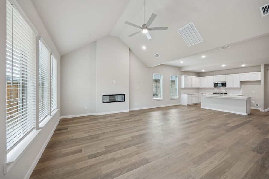 Open Floor Plan in the Stanley II home plan by Trophy Signature Homes – REPRESENTATIVE PHOTO